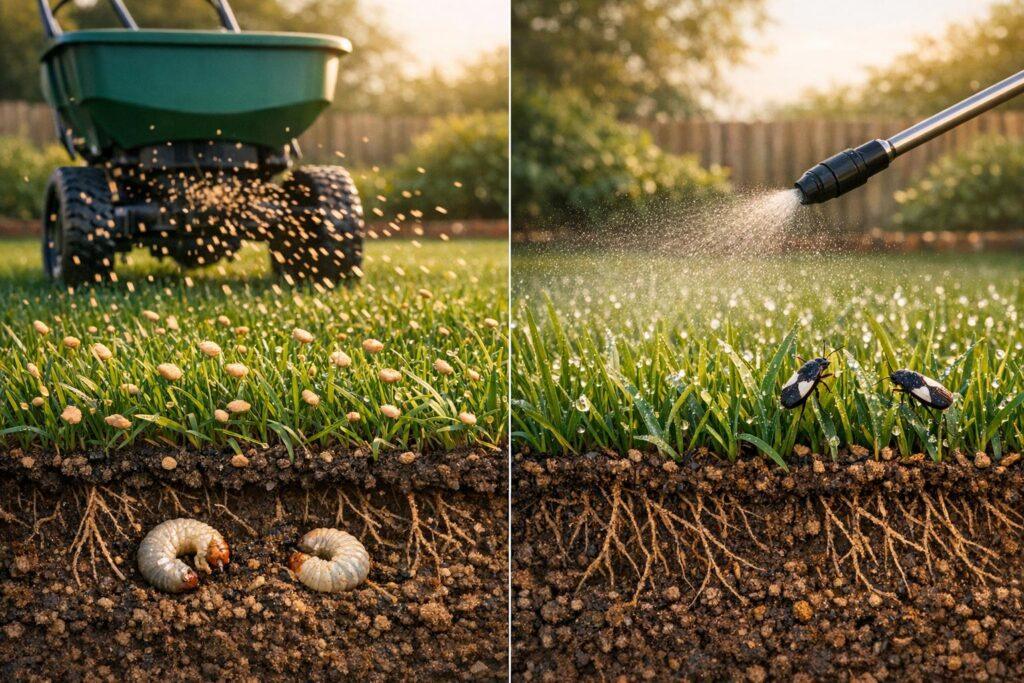 Granular vs. Liquid Insecticides for Lawns